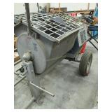 Stone cement mixer w/fiberglass mixing tub,