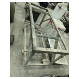 HD Angle iron shop cart on casters.