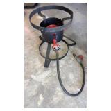 Gas burner for turkey fry, etc