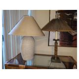 2 table lamps