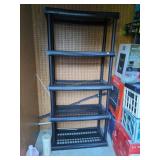 plastic shelving unit 30' x 72'