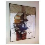 51'T x 41'W oil on canvas signed Barret