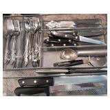 Kitchen utensils, knives, more