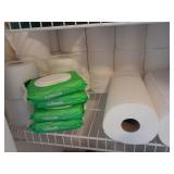 Paper products tissues, tp, paper towels,  wipes