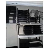 Qty office file storage units and trays