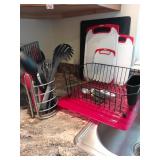 Utensils, dish drain, cutting boards