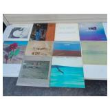 10 classic vinyl record albums - see pictures