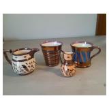 Copper Luster Pitchers & Cups