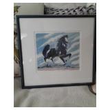 Watercolor of horse by Vigil