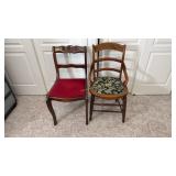 One Rose Back, One Side Chair. Taller 33 In High