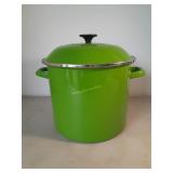 Le Creuset Enamel Pot with Lid. 10 In Tall