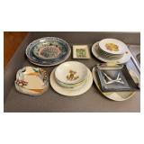 Decorative Plates, Bowls. Currier & Ives, Spode,