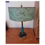 Vintage mid-century lamp with Fiberglass Shade