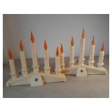 Vintage Plastic Candelabras 13 In Long