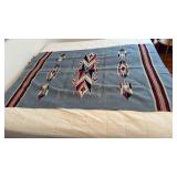 Vintage Handwoven Chimayo Style Indian Blanket