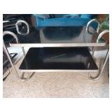 Modern 2 Tier Metal Side Table.