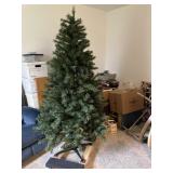 5 Foot Artificial Christmas Tree on Dolly.