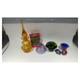 Art Glass Pieces by Fenton, Robert Held,