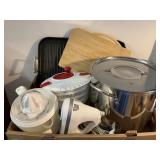 Microwave Stand, All-Clad Griddle, Stock Pot  +