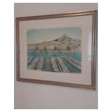 Lithograph titled Marseille by Rolf Rafflewski