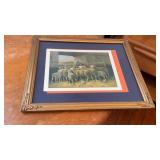 Picture of Woman with Flock of Sheep. Signed