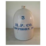HP Co Hawthorn, Pa No 5 Jug. Spout has Chips