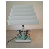 Ceramic Mallard Duck Lamp with Venetian style