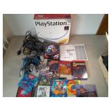 Sony PlayStation in Original Box. Games w /