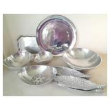 Bruce Cox Aluminum Corn Dishes & Nambe