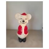 Blow Mold Christmas Mouse. 15 In Tall