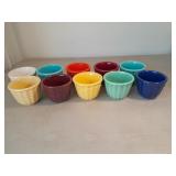 Ceramic Dessert Dishes. Some Marked GMB.