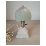Art Deco Style Boudior Lamp / Scolloped Sea