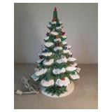 Vintage Ceramic Light Up Christmas Tree