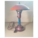Metal Lamp with Metal Shade. 16 In Tall