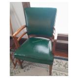 Jasper Chair Co., Leather & Wooden  Chair