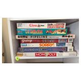 Games. Clue, Jr, Sorry, Pipeline, More