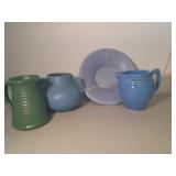 Pottery Pieces. Pitchers, Bowl, More