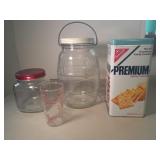 Premium Saltines Tin, Harrisburg Dairies Cup,