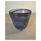 Swirled Glass Hand Blown Bowl. Bernard Katz