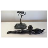 Metal Queen of the Nile Figural Incense Burner