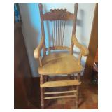Wooden Youth Chair. Seat is 23 In High.
