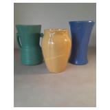 Ceramic Vases. Tallest is 10 In.