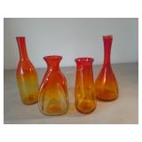 Hand Blown Art Glass Tallest is 10 In