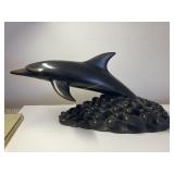 Phil Vanderki Bronze Dolphin. 19 In Long.