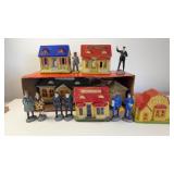 Vintage Composite Houses & People.