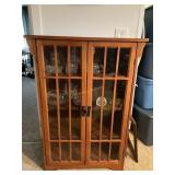 Glass Paned Cupboard. 34 x 12 x 47 High