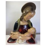 Chalkware? Madonna & Child Figure. 12 In High