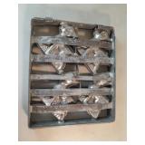 Antique Fawn Chocolate Molds. 9 x 11 in. Overall