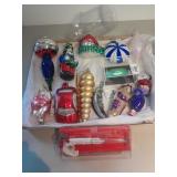 Glass Christmas Ornaments.