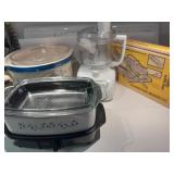 Kitchen Aid Processor, Crock Pots, More